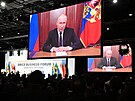 Ruský prezident Vladimir Putin se úastní summitu BRICS vzdálen, úastníkm...