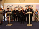 Tisková konference senátor odmítajících ratifikaci Istanbulské úmluvy