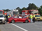 Dálnici D2 u Hustopeí na Beclavsku ve smru na Brno uzavela tragická nehoda...