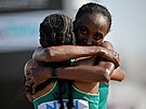Etiopské maratonkyn se radují ze zlata a stíbra na atletickém svtovém...