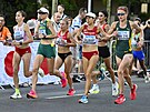 Momentka z enského maratonu na MS v Budapeti