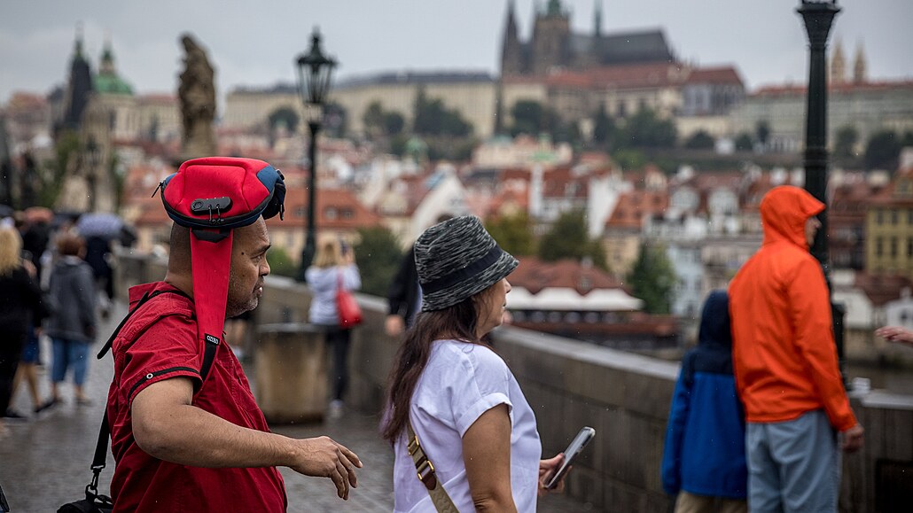 Turisté v centru Prahy (29. ledna 2020)