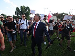 P�itom nap�íklad ministr spravedlnosti Pavel Bla�ek na demonstraci, které se...