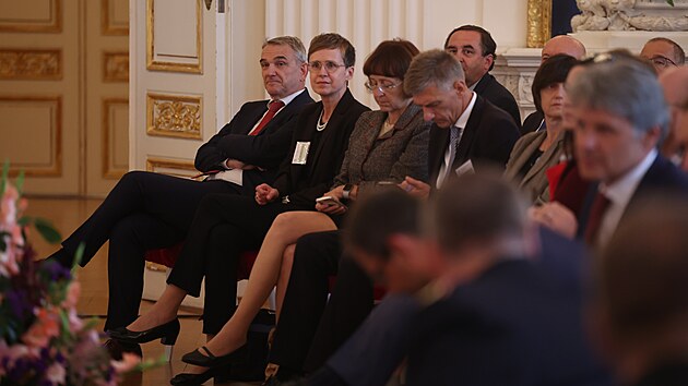 Vedoucí zastupitelských úřadů ČR v zahraničí na setkání s prezidentem na Pražském hradě. (29. srpna 2023)