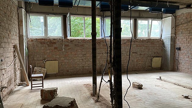 Probíhající rekonstrukce v Domě kultury Teplice