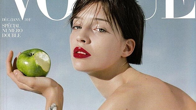Linda Nvltov na oblce magaznu Vogue (prosinec 1998/ leden 1999)