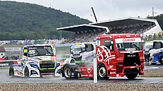 Czech Truck Prix, závody ME taha a série NASCAR v Most. Adam Lacko z Buggyry...