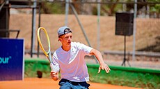 Liberecký tenista Jonáš Kučera na turnaji ve Rwandě.