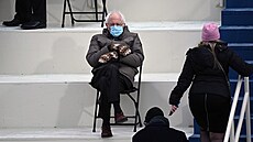 Demokratický senátor Bernie Sanders na inauguraci prezidenta Joea Bidena zaujal...
