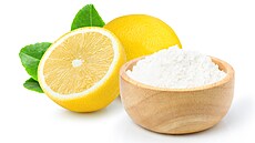 Pidejte cukr a kyselinu citronovou (citronovou vu).