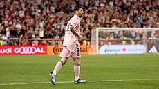 Lionel Messi z Interu Miami v utkání MLS proti New Yorku Red Bulls