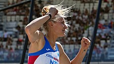 Vý�ka�ka Michaela Hrubá b�hem kvalifikace na mistroství sv�ta