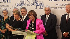Tisková konference senátor odmítajících ratifikaci Istanbulské úmluvy