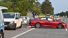 Dálnici D2 u Hustopeí na Beclavsku ve smru na Brno uzavela tragická nehoda...