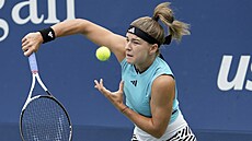 Tenistka Karolína Muchová bhem prvního kola US Open.