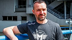 Kou� �eskobud�jovických hokejist� Ladislav �ihák.