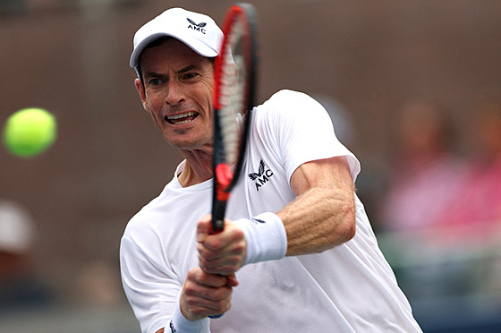 Britský tenista Andy Murray bhem prvního kola US Open.