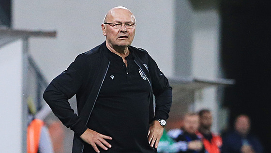 Trenér plze�ských fotbalist� Miroslav Koubek.