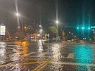 Pohled na zaplavenou ulici. Hurikán Idalia se blíí k pobeí Floridy. (30....