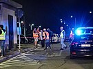 Rychlovlak u Turína srazil pt dlník pi údrb trati. (31. srpna 2023)