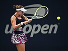Barbora Krejíková bhem prvního kola US Open.