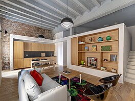 Dva prostorné moderní byty vznikly radikální rekonstrukcí zchátralých interiér...