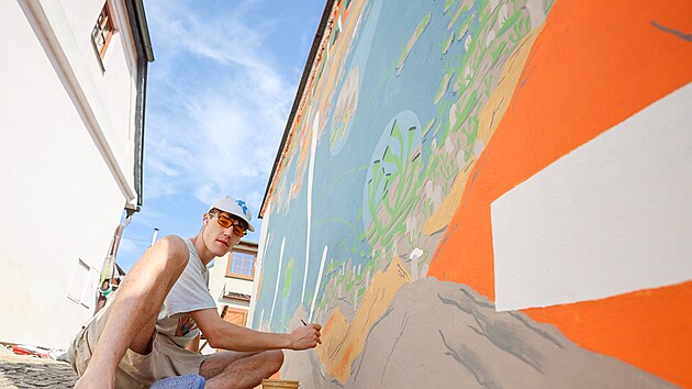 Jakub Bachor�k dokon�il na jednom z dom� ve Star�m m�st� v T�bo�e sv� d�lo, kter� nazval P�echod �ivota na sou�