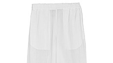 Bílé pláové kalhoty z isté bavlny, cena 999 K