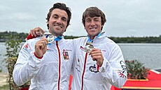 Brati Martin a Petr Fuksové s první spolenou medaili ze SP.