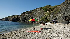 Pláž Lampianu v Sardinii.