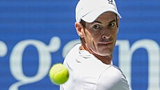 Brit Andy Murray bhem druhého kola US Open.