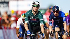 Kaden Groves z Alpecinu se raduje z vít�zství v páté etap� Vuelty.