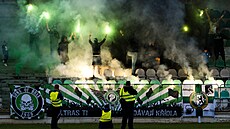 Petr Glaser (vlevo) s mosteckým trenérem Pavlem Horváthem.