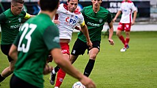 Druhé kolo fotbalového poháru Most - Sou - Pardubice, hostující kapitán Kamil...