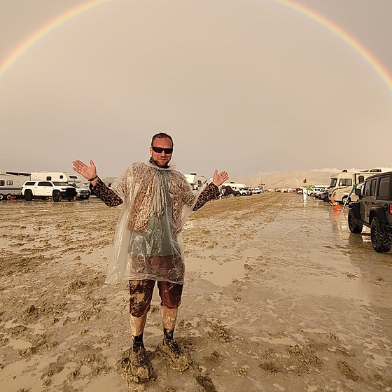 Marek Fier na festivalu Burning Man
