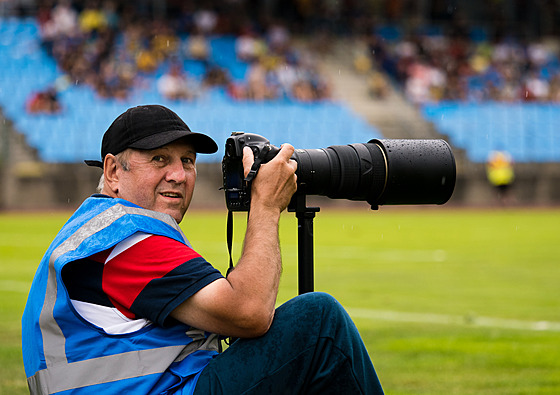 Druhá fotbalová liga FK Varnsdorf - Sigma Olomouc B. Carl Lang, fotograf z...