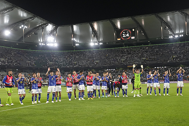 Němečtí fotbalisté podlehli potřetí za sebou, Japonci jim dali čtyři góly