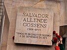 Pomník Salvadora Allendeho v centru Santiaga. Chile si pipomíná padesáté...