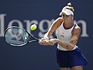 eská tenistka Markéta Vondrouová bhem osmifinále US Open.