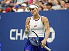 Markéta Vondrouová se raduje v osmifinále US Open.