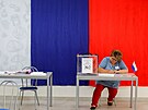 Místní volby v Doncku, hlavním mst Ruskem kontrolované Doncké oblasti na...