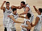 Srbtí basketbalisté slaví postup do finále mistrovství svta.