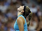 Karolína Muchová bhem semifinále US Open.