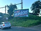 Provokativní billboard hokejových Litomic v sousedním Ústí nad Labem.
