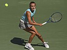 Francouzská tenistka Clara Burelová ve tetím kole US Open