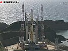 Raketa H-2A s msíním modulem  SLIM a dalekohledem XRISM 2:30 minut ped...