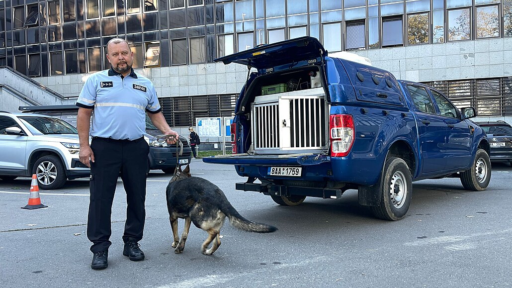 Kynolog a policejní psovod David Vedral se speciálním lenem týmu Pitou, který...