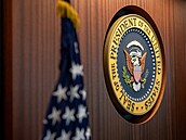 Zrekonstruovaná Situaní místnost v západním kídle Bílého domu (16. srpna...