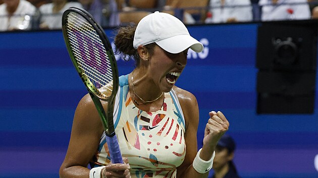 Americk tenistka Madison Keysov slav postup do semifinle US Open.
