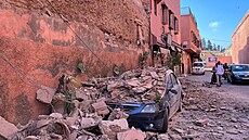 Následky zemtesení v marocké Marrákei (9. záí 2023)